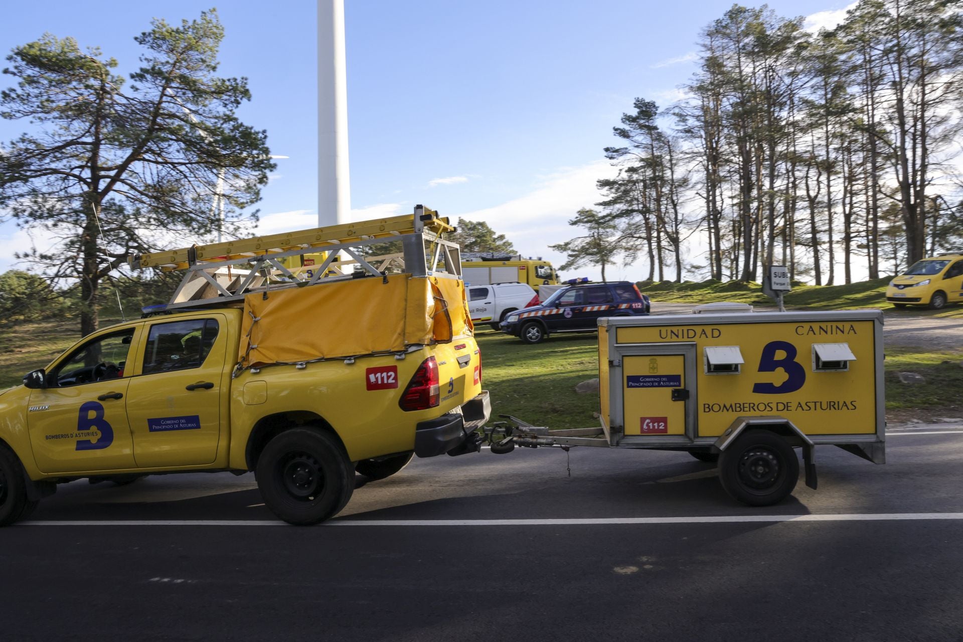 Tomasín, en paradero desconocido: las imágenes de la búsqueda en Tineo