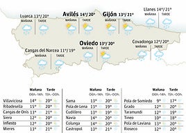 El tiempo en Asturias para este jueves, 13 de noviembre