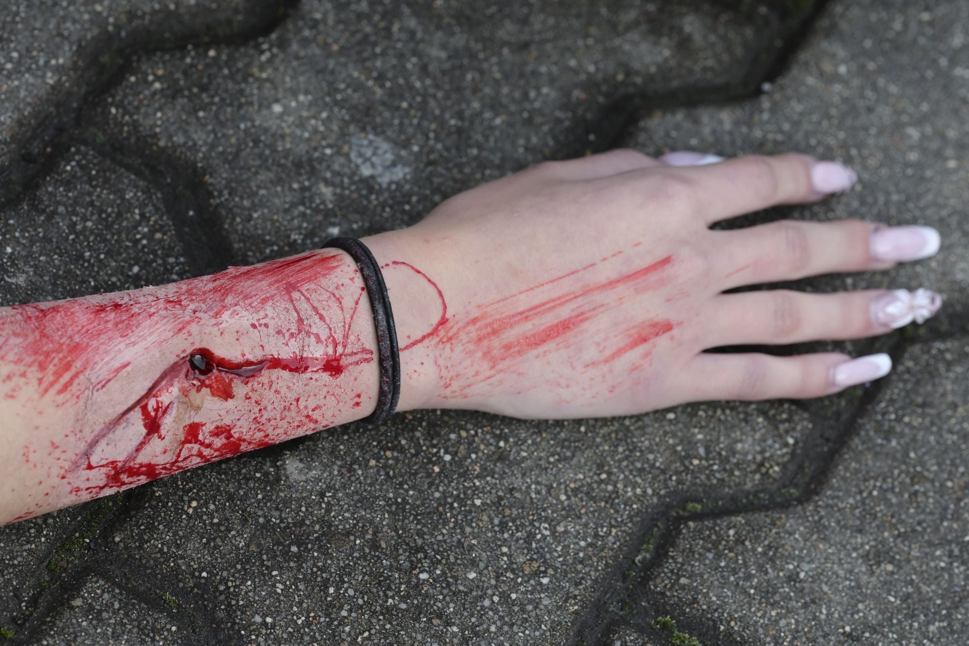 Espectacular simulacro de accidente con víctimas en Langreo