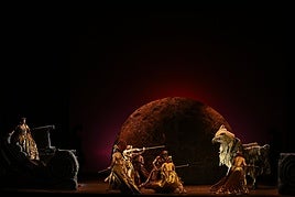 El escenario del Teatro Campoamor acogió el estreno de la ópera barroca 'Orlando furioso'.