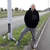 José Luis Fernández, en Serín.