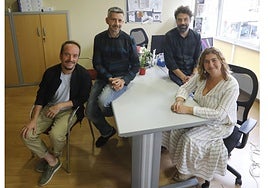 Responsables del programa de salud mental Prometeo, de la Fundación Siloé, en 2022 cuando recibieron el reconocimiento de la Comisión Europea como ejemplo de Buenas Prácticas.