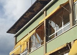 Estado de una de las fachadas.