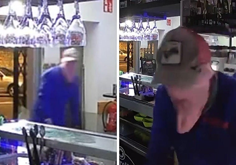 Un robo captado por la cámara de seguridad de uno de los establecimientos afectados.