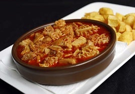 Plato de callos del restaurante La Gitana.