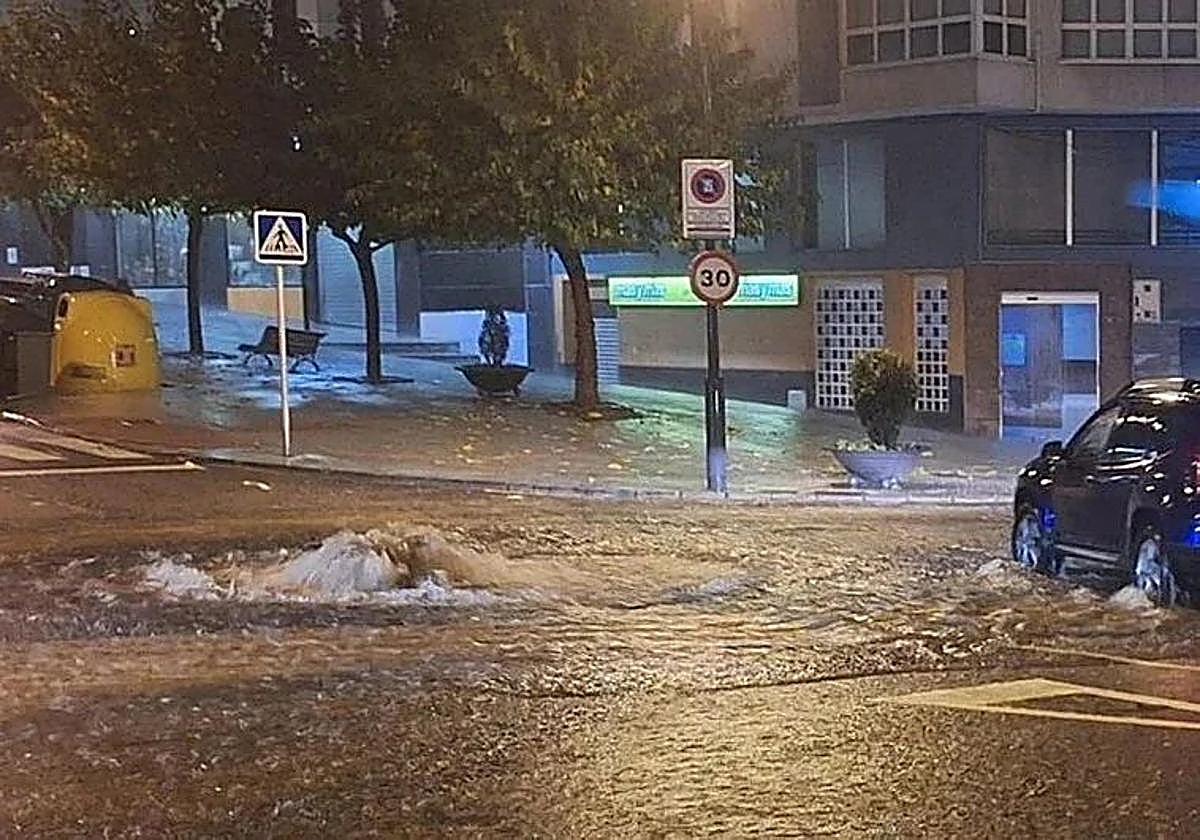 Inundaciones en Avilés.
