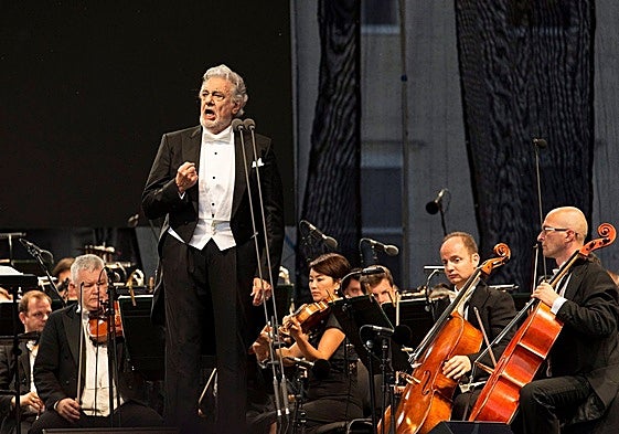 Plácido Domingo, en un concierto en Hungría.