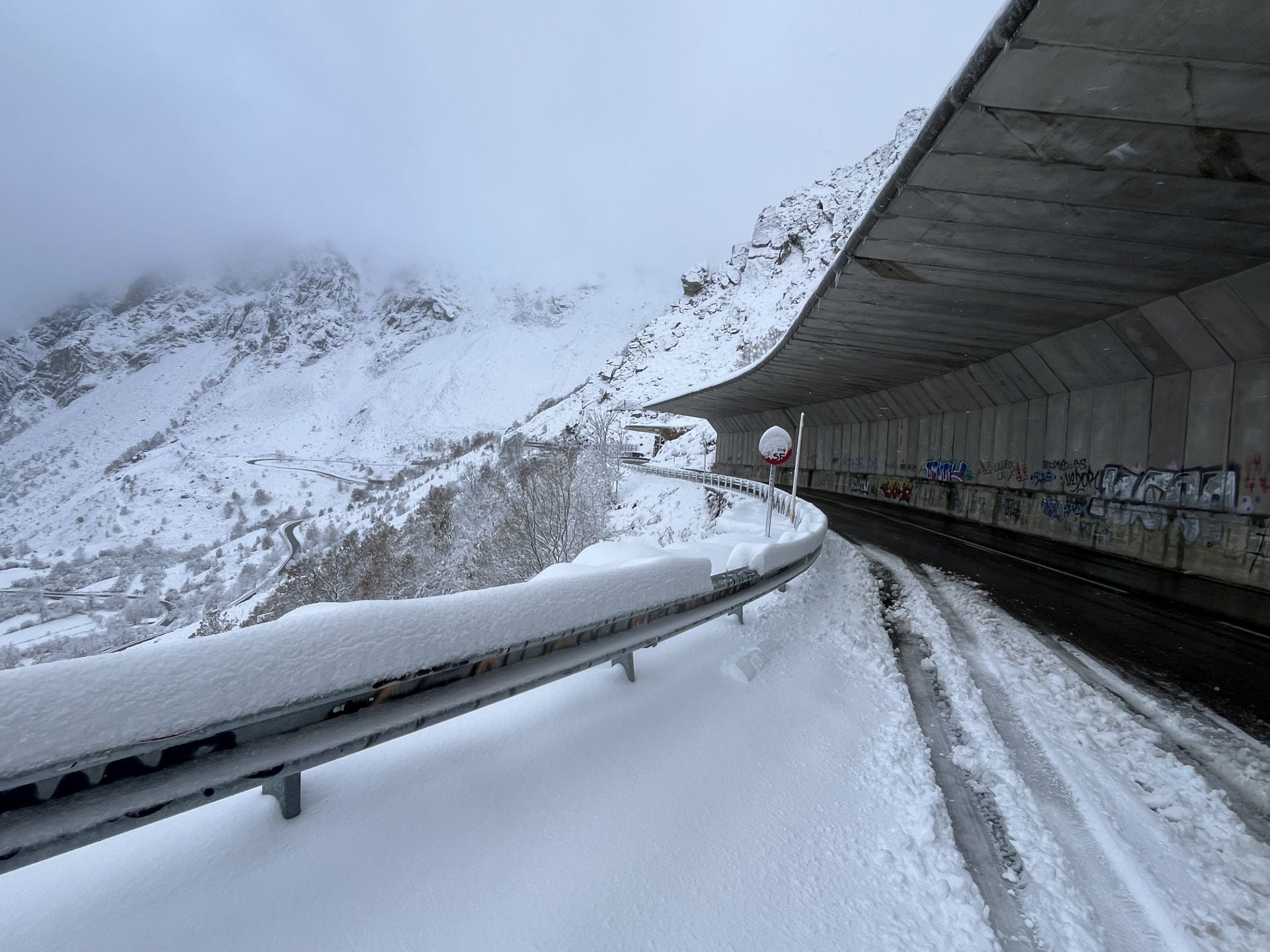 Nieve, granizo y frío en Asturias