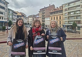 Elena Fernández, Rocío Vega y Lucía Llera presentaron la campaña de la asociación Acosevi.