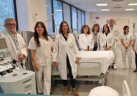 Miembros del equipo de Hematología del HUCA.