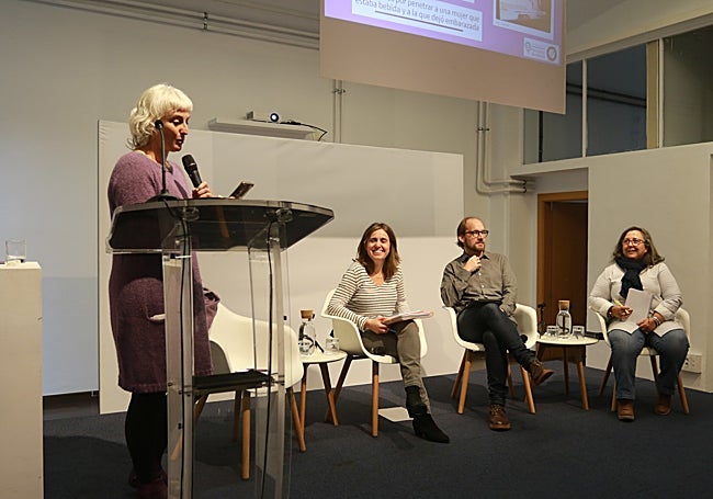 Elena Plaza, Silvia López, Chus Neira y Chelo Tuya.