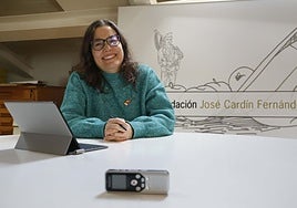 Meana, responsable del Archivu de la Historia Oral de Villaviciosa.