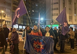 La manifestación contra la violencia machista en Avilés en imágenes
