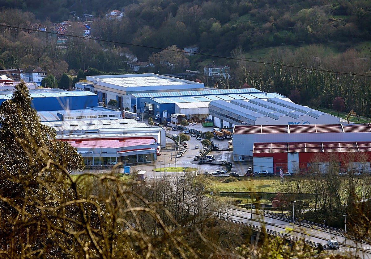 Polígono industrial de Olloniego.