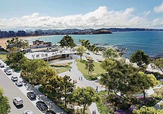 Una de las imágenes incluidas en el proyecto ganador del concurso de ideas para la playa verde de El Rinconín.