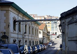 Zona de la antigua fábrica de Albo, en Candás.
