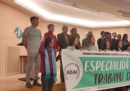 Representantes de todas las entidades que se han sumado al manifiesto a favor de la especialidad.