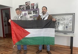 Manuel García y Lisardo Suárez, en Mieres.