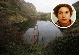 Balsa de Berbes (Ribadesella) que será drenada por la UME y el GOIT de la Policía Nacional para conseguir extraer los dos coches en los que podrían estar los cadáveres de madre de hija.