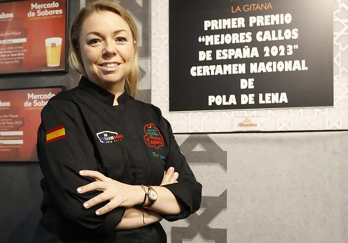 La cocinera Cristina Rey, en su restaurante La Gitana.