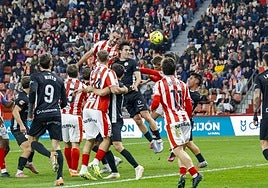Jugada del Sporting de Gijón - Andorra.