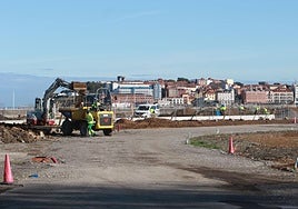 Trabajos de adecuación, esta semana, del nuevo espacio de Naval Azul, que se abrirá al público el próximo mes de diciembre.