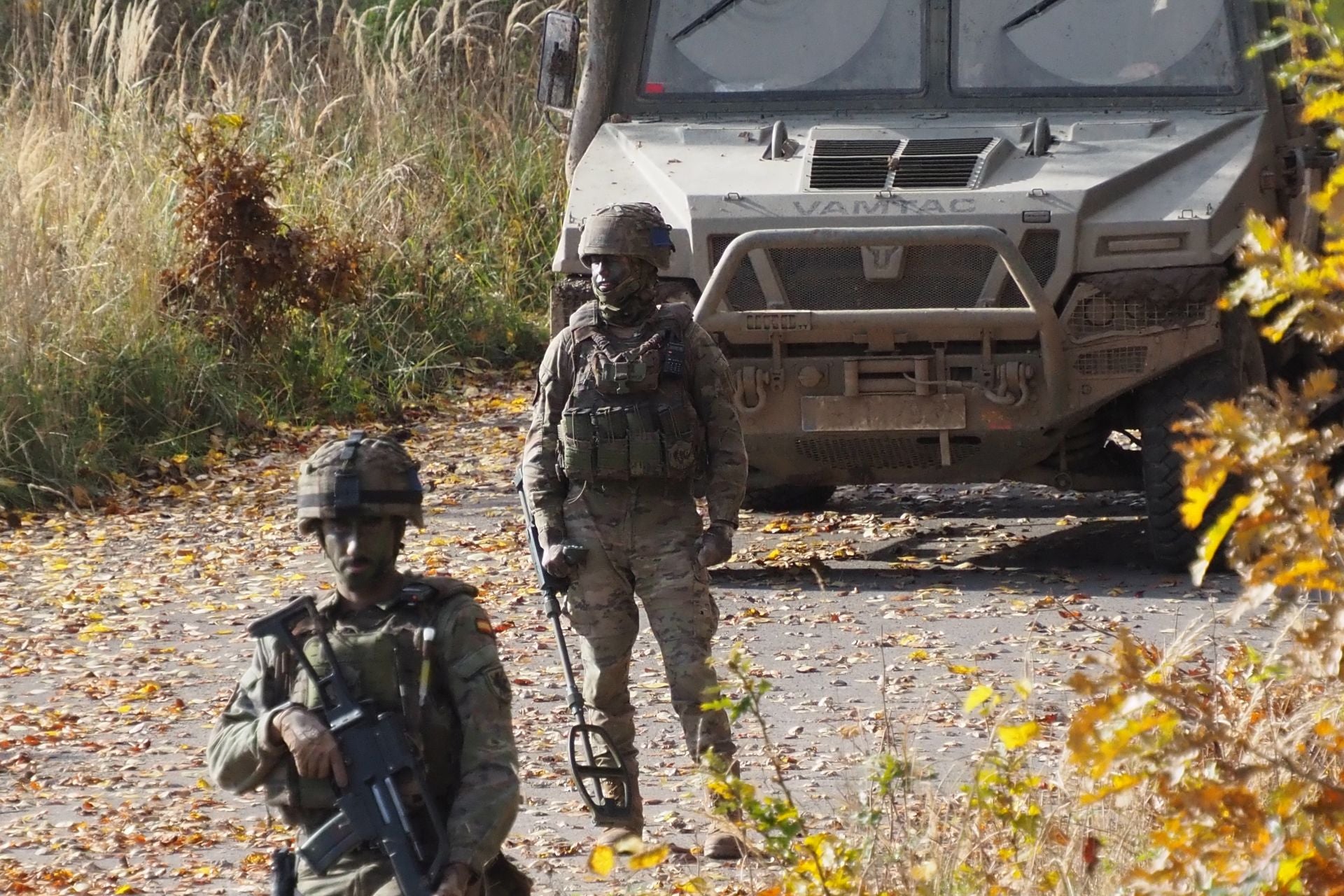 Entrenamiento del batallón San Quintín del regimiento Príncipe