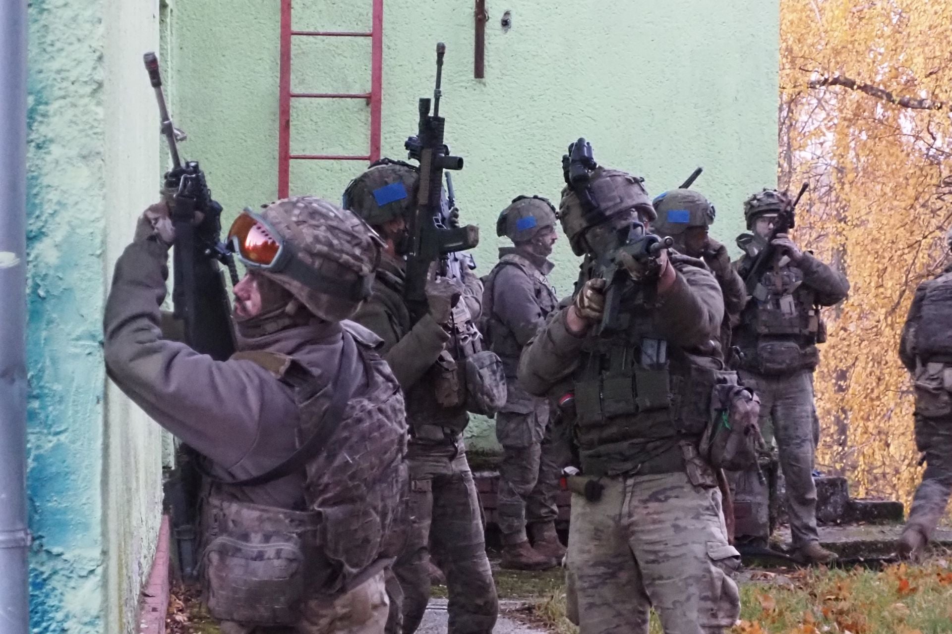 Entrenamiento del batallón San Quintín del regimiento Príncipe