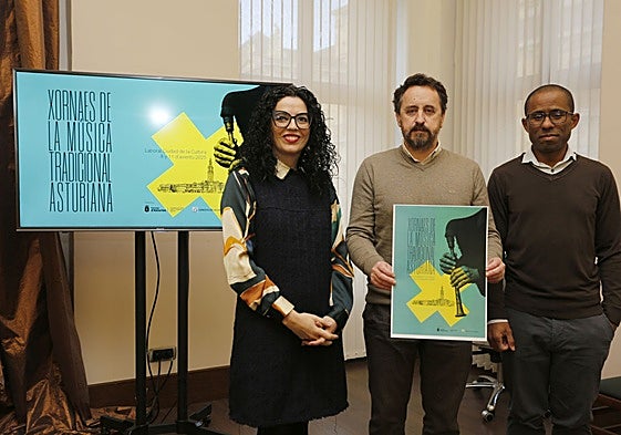 Vanessa Gutiérrez con Flavio Rodríguez y Tomás Esolá.