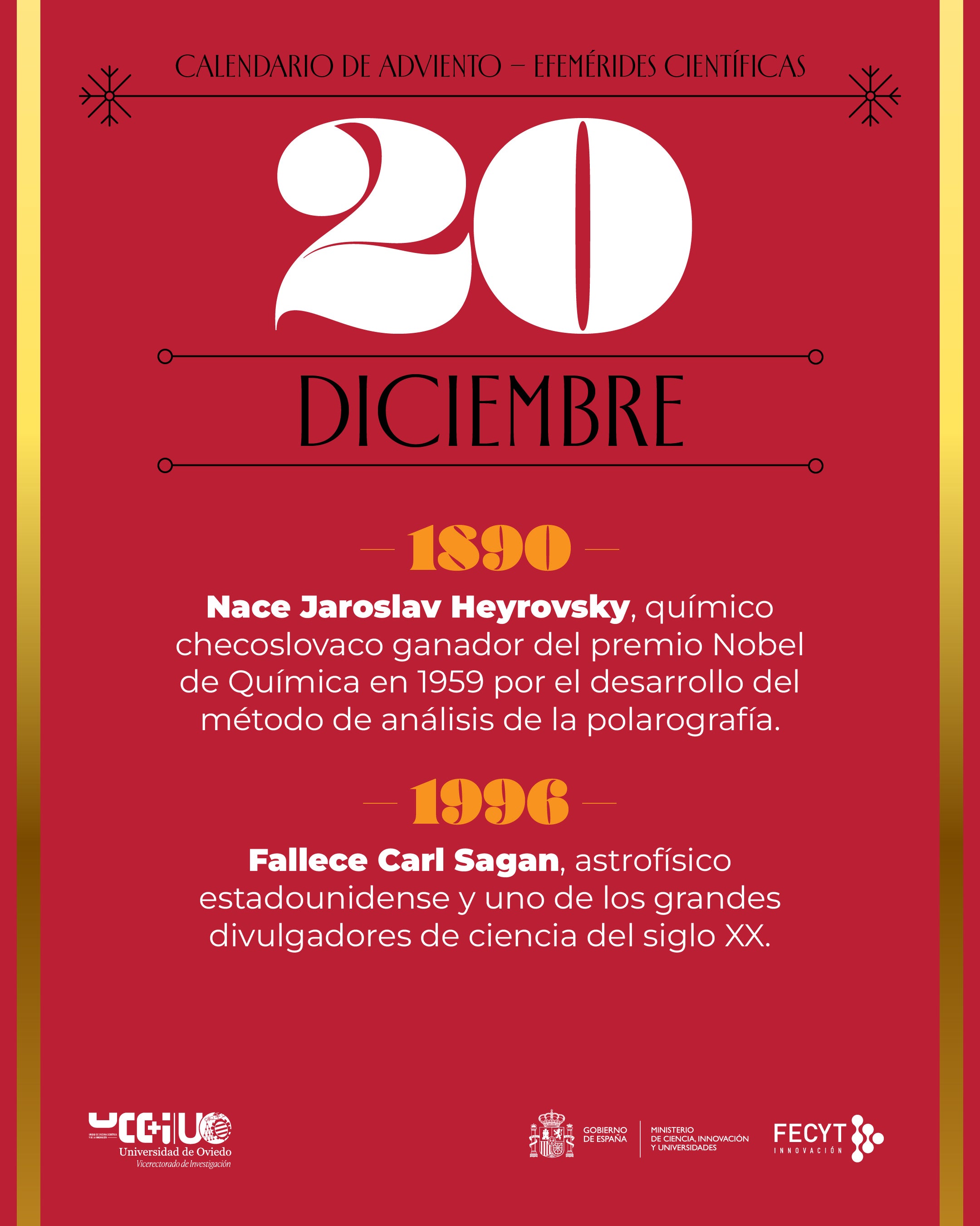 Una Navidad cargada de ciencia: postales y calendario de Adviento para felicitar las fiestas de la Universidad de Oviedo