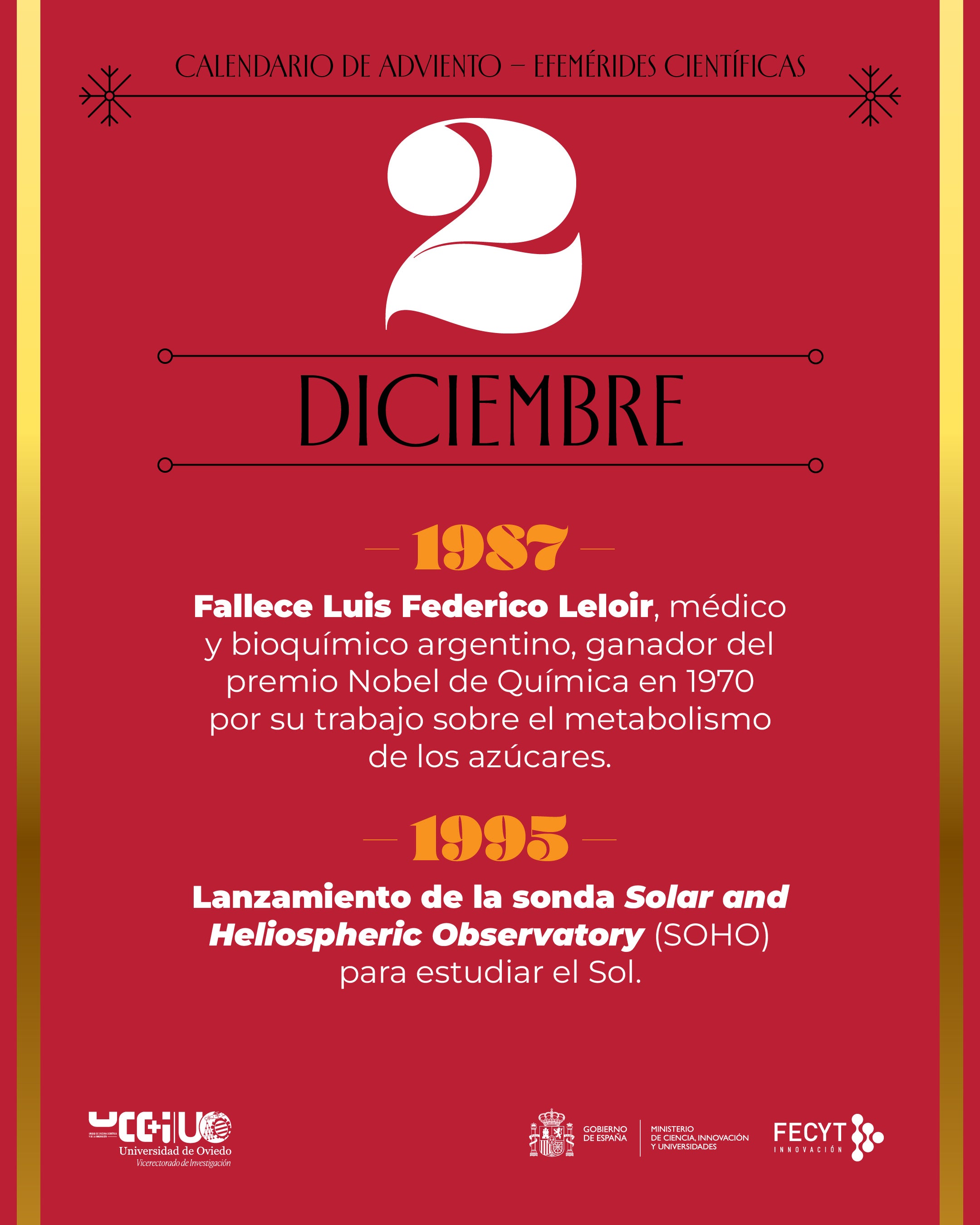 Una Navidad cargada de ciencia: postales y calendario de Adviento para felicitar las fiestas de la Universidad de Oviedo