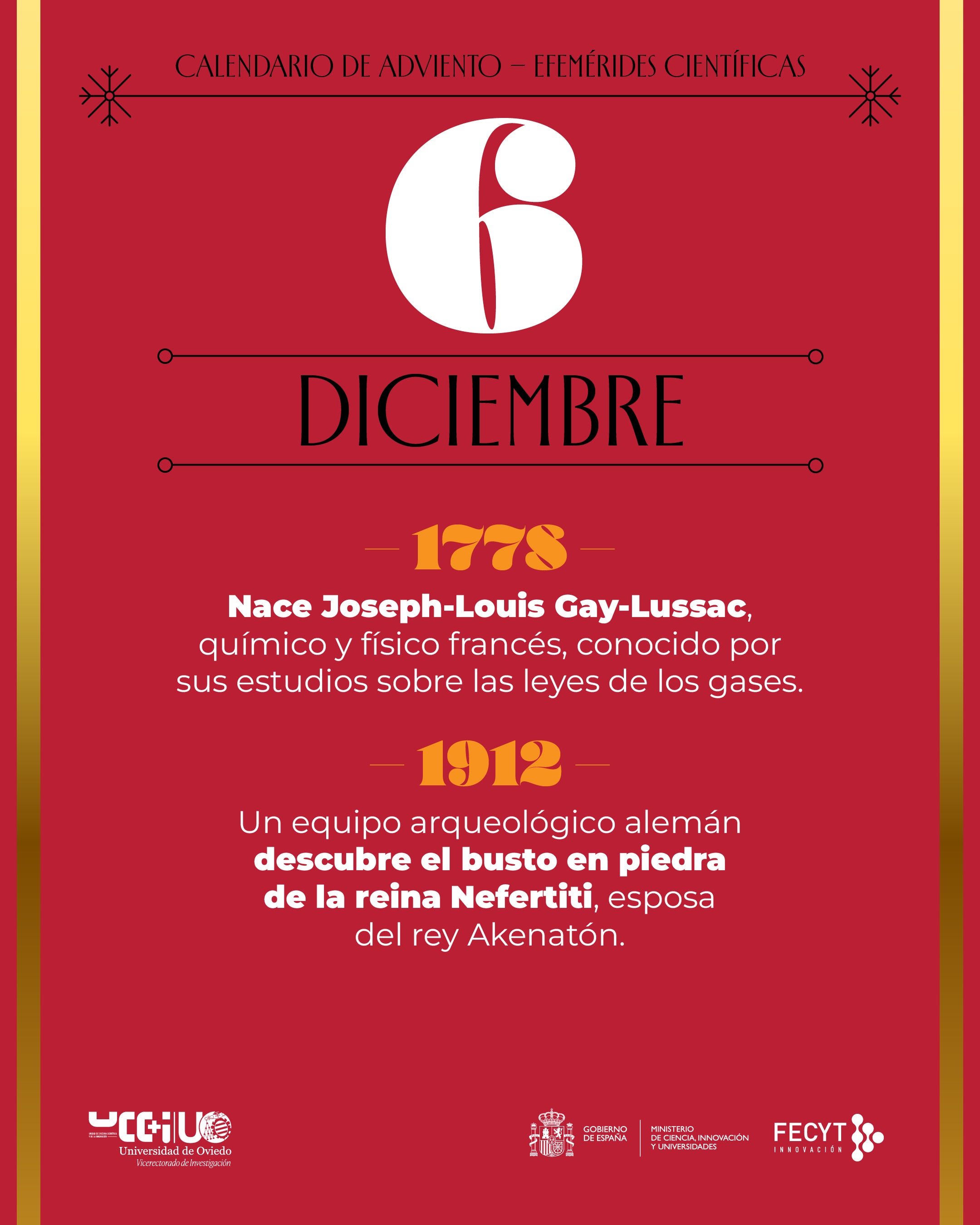 Una Navidad cargada de ciencia: postales y calendario de Adviento para felicitar las fiestas de la Universidad de Oviedo