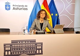 Eva Ledo, este miércoles, durante la presentación de los presupuestos correspondientes a la Consejería de Educación.