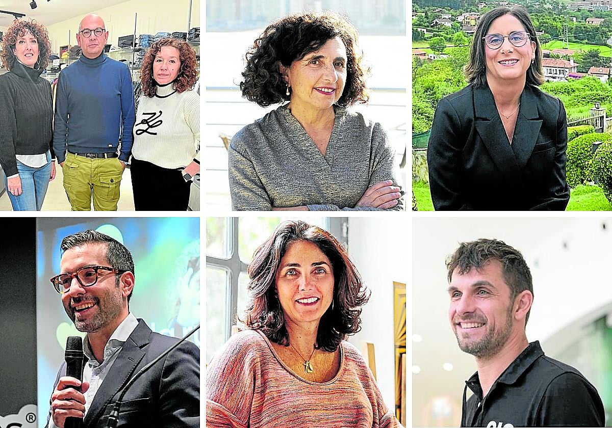 Verónica Fernández, Roberto Cuesta y Maribel Amador, de Class Moda.Pilar Martínez Antuña, CEO de Llana Consultores.Teresa Fernández Marmiesse, de Grupo Junquera. Eric García Ordóñez, fundador y CEO de GooApps.Mamen Diego, de Objet Particulier. Christian J. Robledo, de CIS Robotics.