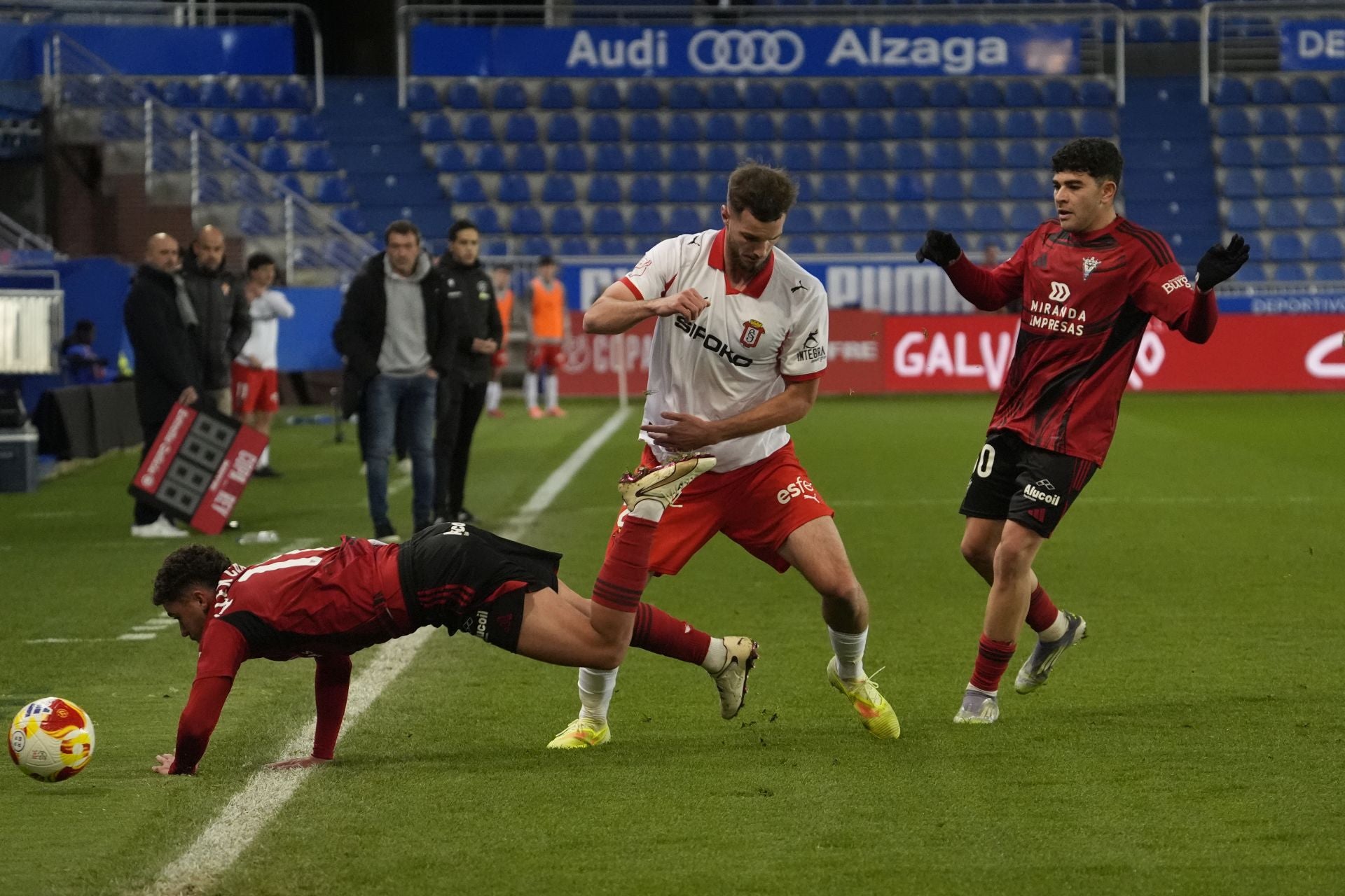 Las mejores jugadas del partido de Copa del Rey del Mirandés - Sporting de Gijón