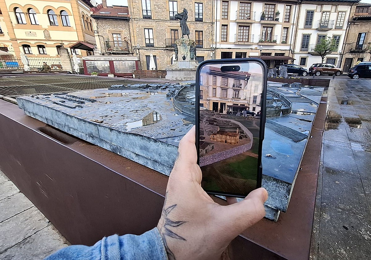 Mapa web de la maqueta de bronce de Villaviciosa