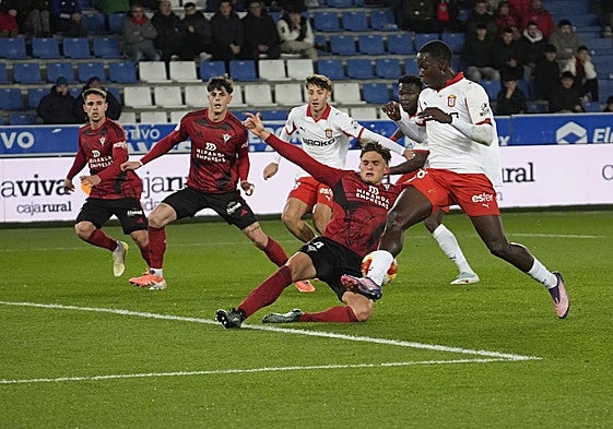 Las mejores jugadas del partido de Copa del Rey del Mirandés - Sporting de Gijón