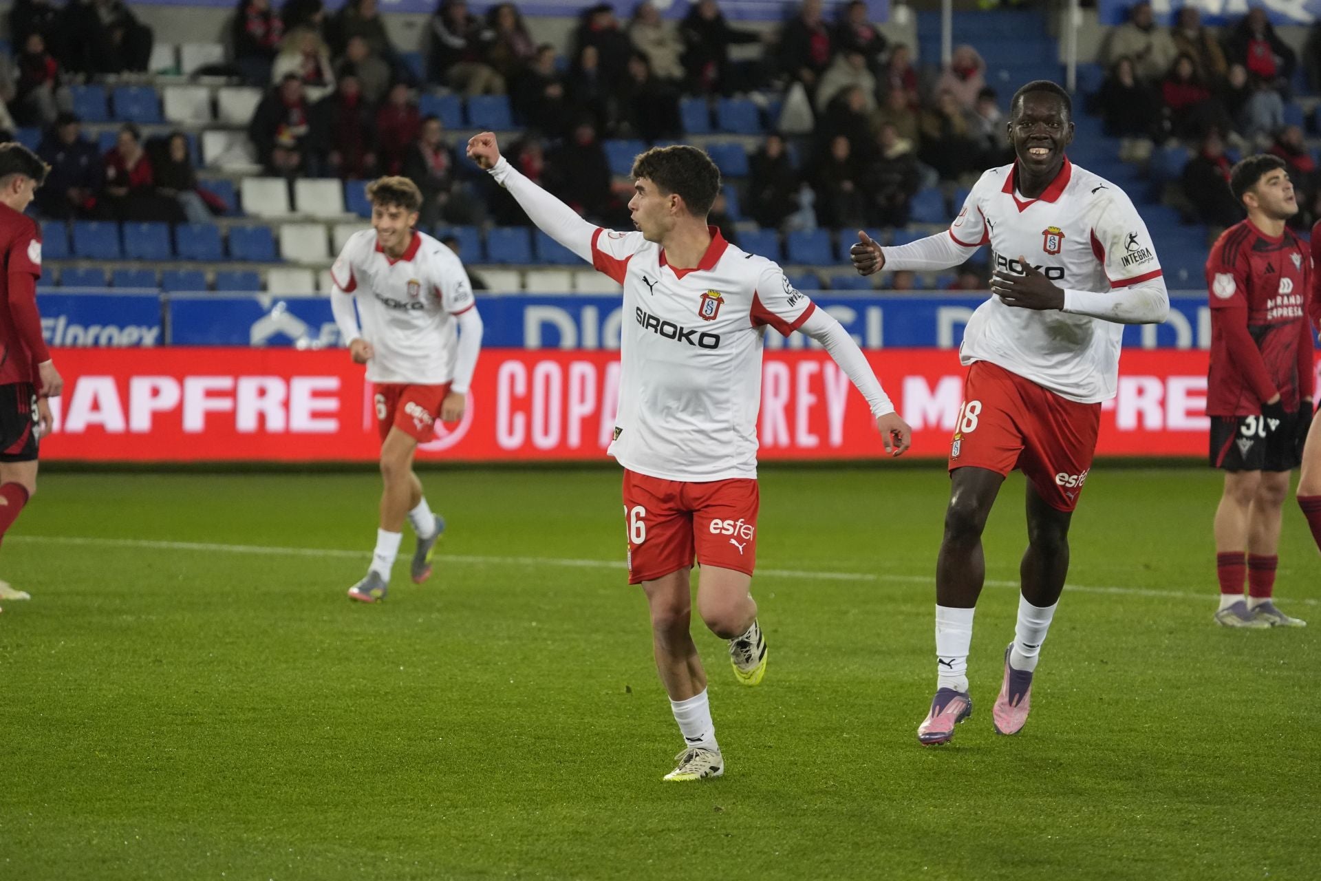 Las mejores jugadas del partido de Copa del Rey del Mirandés - Sporting de Gijón