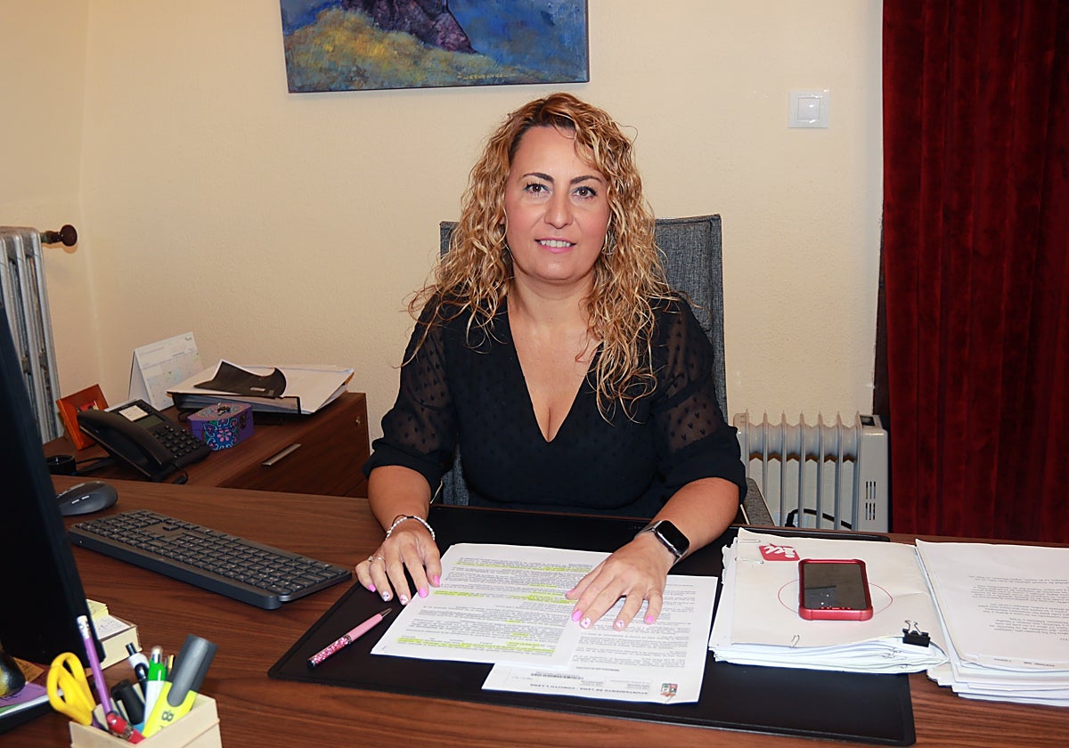 La alcaldesa de Lena, Gemma Álvarez