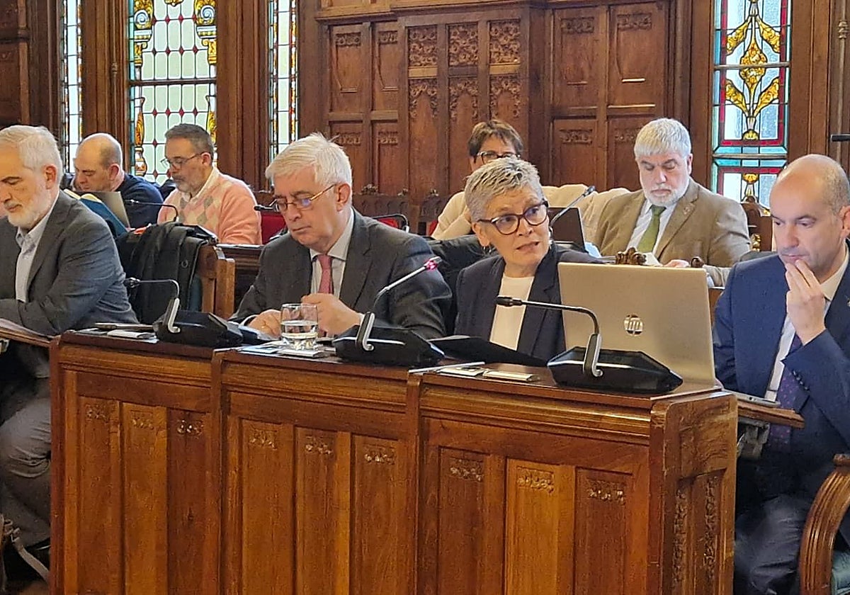 La Consejería de Salud, durante la presentación de los presupuestos en comisión parlamentaria.