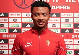 Óscar Cortes, en los vestuarios de Mendizorroza, tras el partido ante el Mirandés.