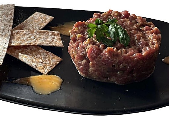 Steak tartare.