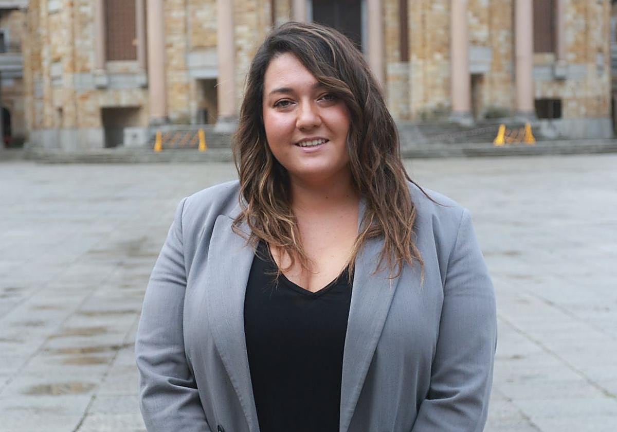 Laura Martínez, en Gijón.