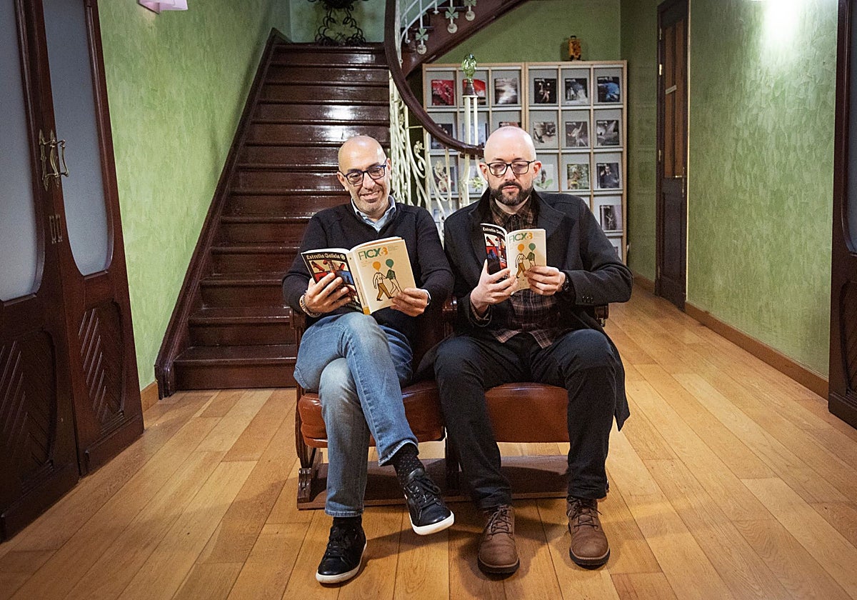 Óliver Suárez, presidente de Divertia, y Alejandro Día Castaño, director del FICX.