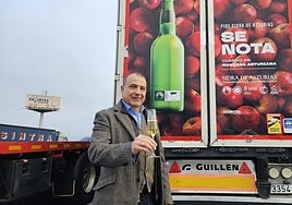 El presidente de la DOP Sidra deAsturias, Jorge García Álvarez.
