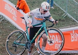 Benjamín Noval, durante la prueba de este domingo.