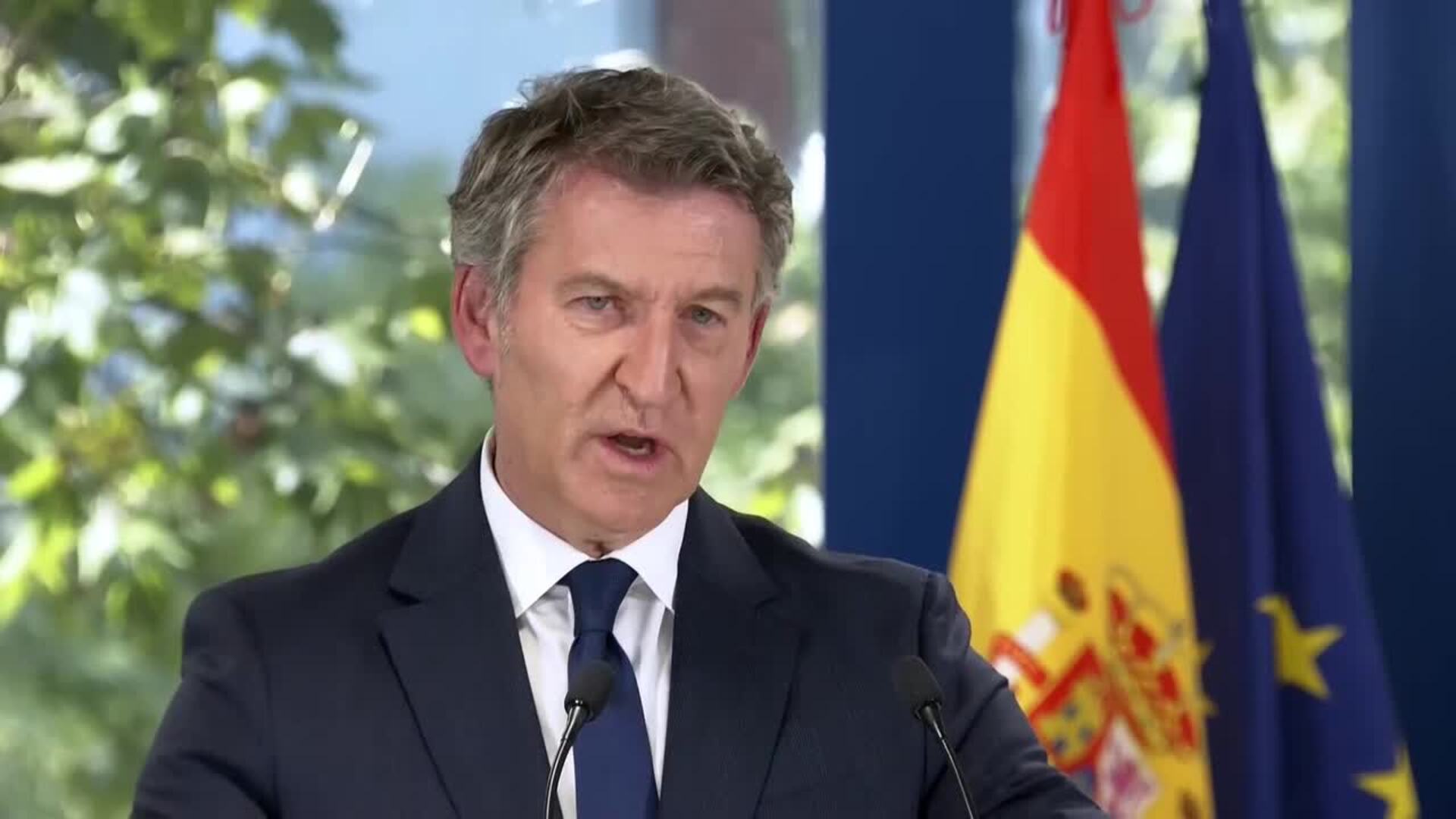 Feijóo recalca que la situación de Gaza "no es admisible"