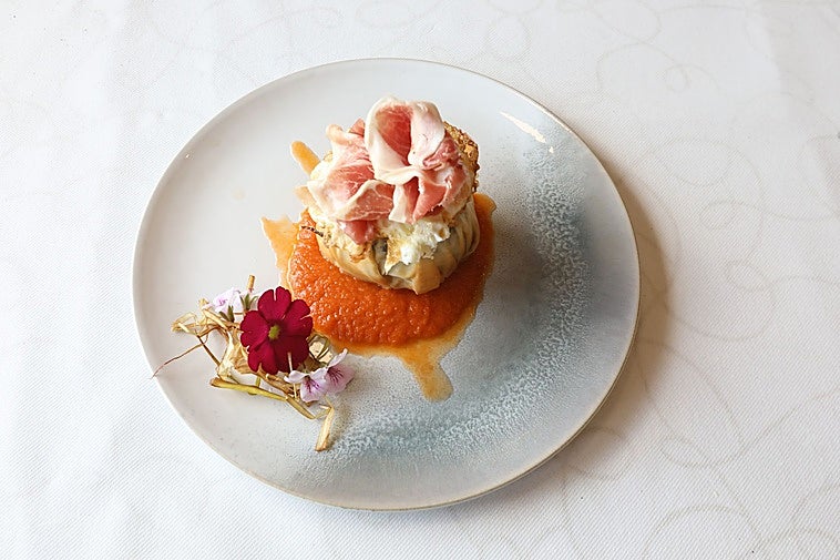 Milhojas crujiente de verduras