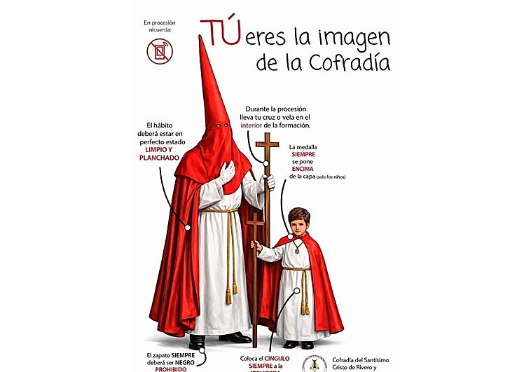 Las cofradías de Avilés sacan su propia 'guía de estilo' del cofrade: cómo deben vestirse esta Semana Santa