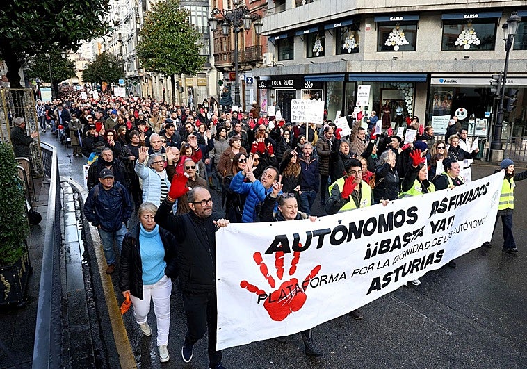 La Plataforma por la Dignidad de los Autónomos convoca una manifestación el 25 de abril en Oviedo